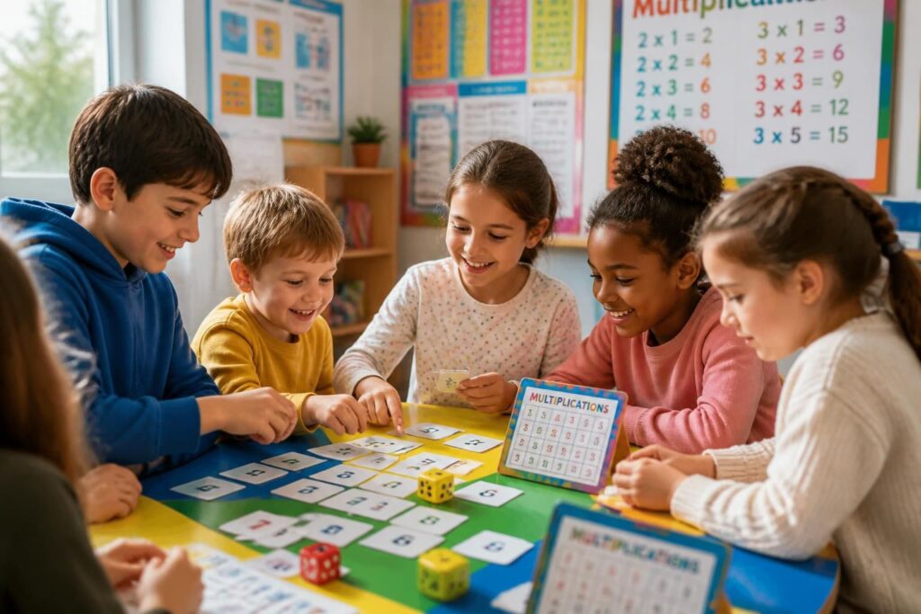 découvrez nos jeux de multiplication pour enfants et apprenez en vous amusant grâce à des activités ludiques et pédagogiques adaptées à tous les âges.