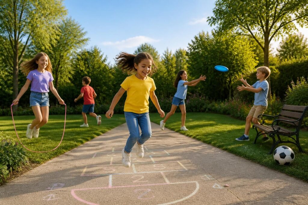 découvrez des idées simples et amusantes de jeux en plein air pour enfants, parfaites pour bouger, s'amuser et profiter du grand air en toute simplicité.