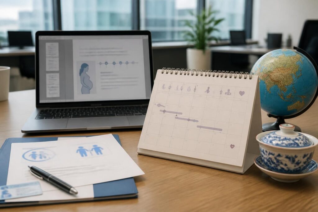 téléchargez le calendrier de grossesse cpam et ameli pour employeurs, disponible en version pdf et en chinois, pour suivre facilement les étapes clés de la grossesse.