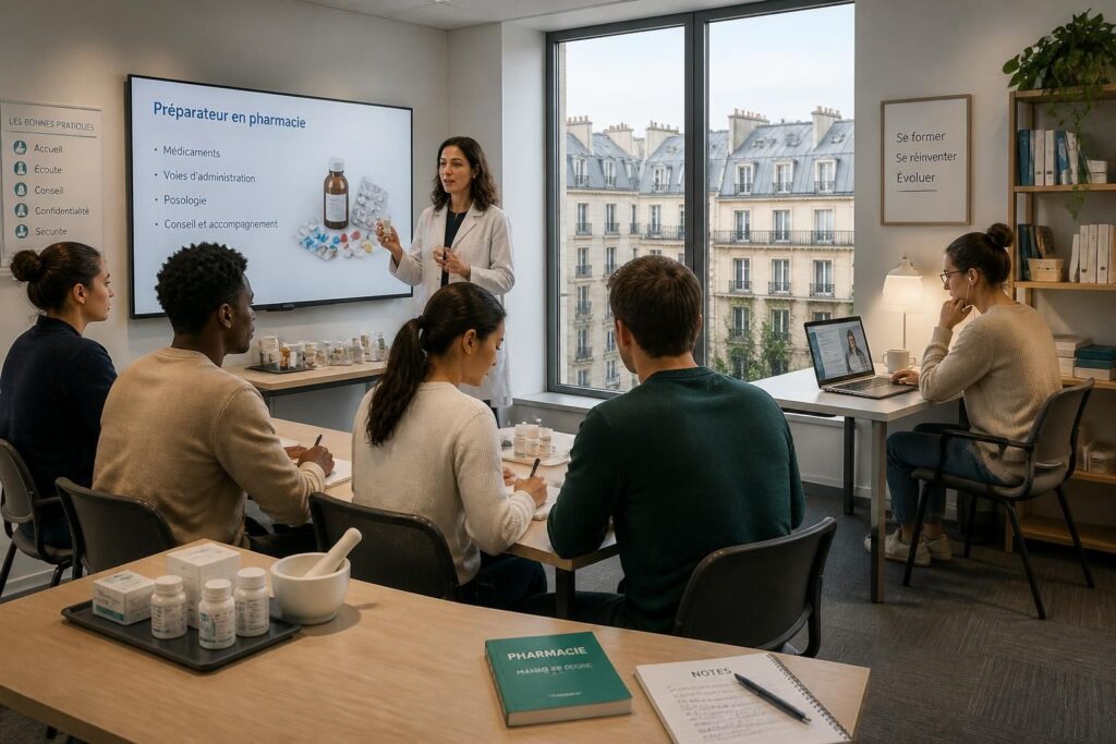 découvrez tout sur la formation de préparateur en pharmacie à paris : durée, possibilités de reconversion professionnelle et options d’apprentissage à distance adaptées à vos besoins.